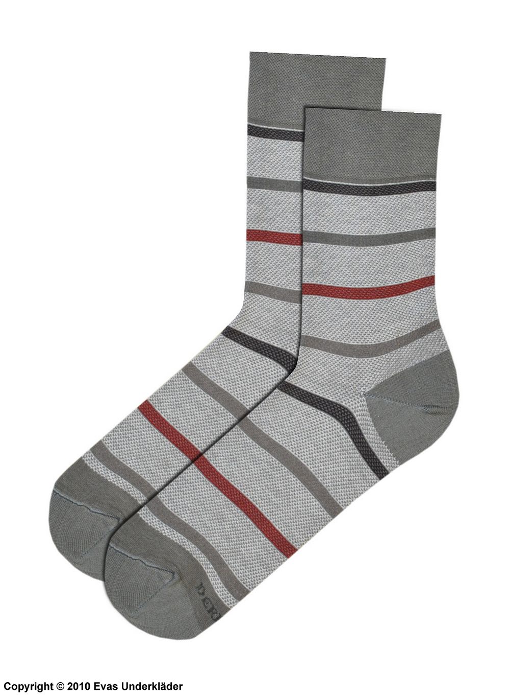 Bequeme Herrensocken, weiche Baumwolle, flache Naht, Streifen